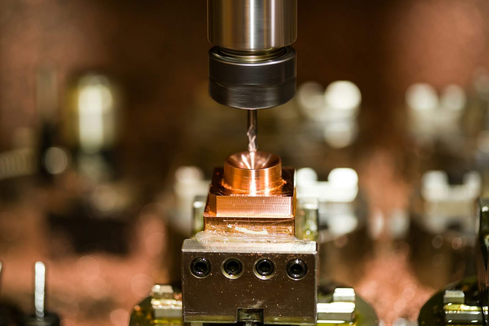 Copper electrode machining for EDM sparking